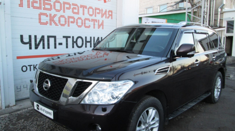 Программное отключение катализаторов на Nissan Patrol 5.6 AT 405hp 2011 года выпуска