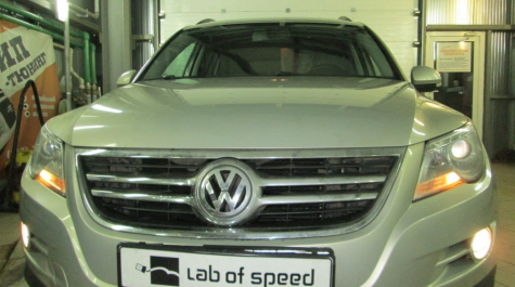 Чип-тюнинг Volkswagen Tiguan 2.0 TDI AT 140hp 2010 года выпуска