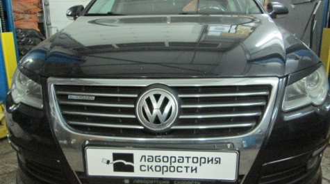 Чип-тюнинг с отключением и удалением сажевого фильтра на Volkswagen Passat 1.6 TDI 105hp MT 2010 года выпуска