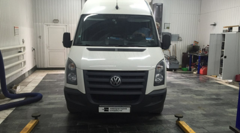 Чип-тюнинг с отключением сажевого фильтра и клапана EGR на Volkswagen Crafter 2.5 109hp 2008 года выпуска