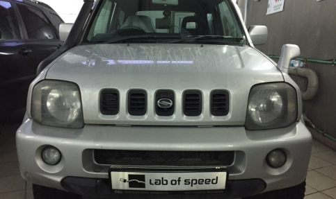 Чип-тюнинг и отключение катализаторов на Suzuki Jimny 1.3 2003 года выпуска