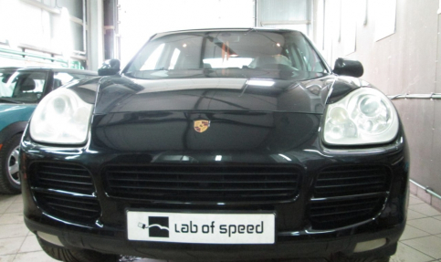 Чип-тюнинг с отключением катализаторов на Porsche Cayenne 3.2 AT 248hp 2004 года выпуска