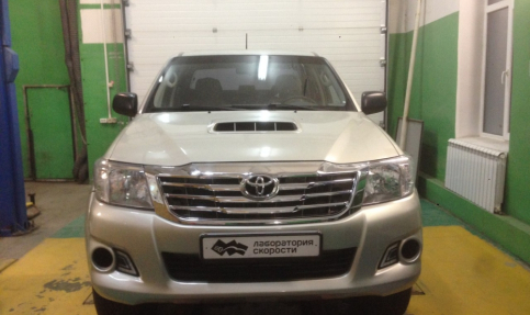 Чип тюнинг и отключение клапана EGR на TOYOTA HILUX 2.5 144hp 2012 года выпуска